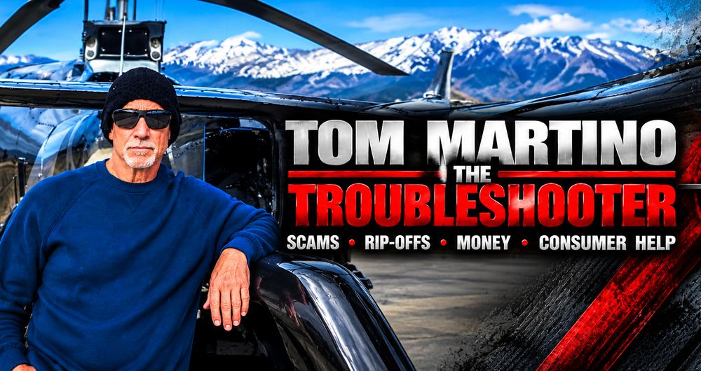 Tom Martino with his helicopter